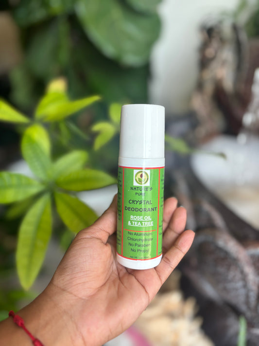ROSE OIL & TEA TREE  CRYSTAL DEODORANT