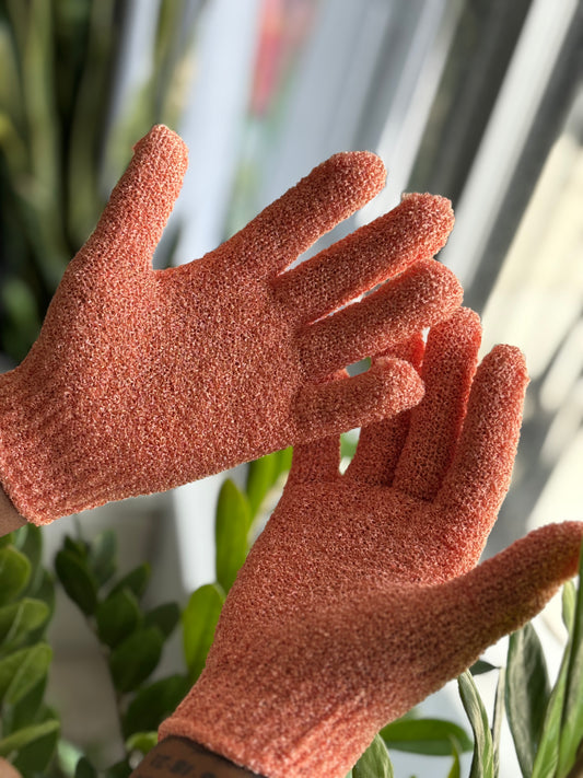 EXFOLIATING GLOVES